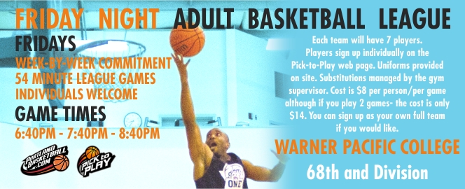 Adult Basketball League Near Me